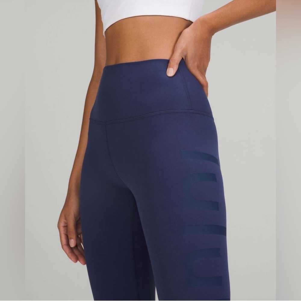 Lululemon Align High-Rise Pant 25" *Graphic Blue size 8 - Picture 3 of 6